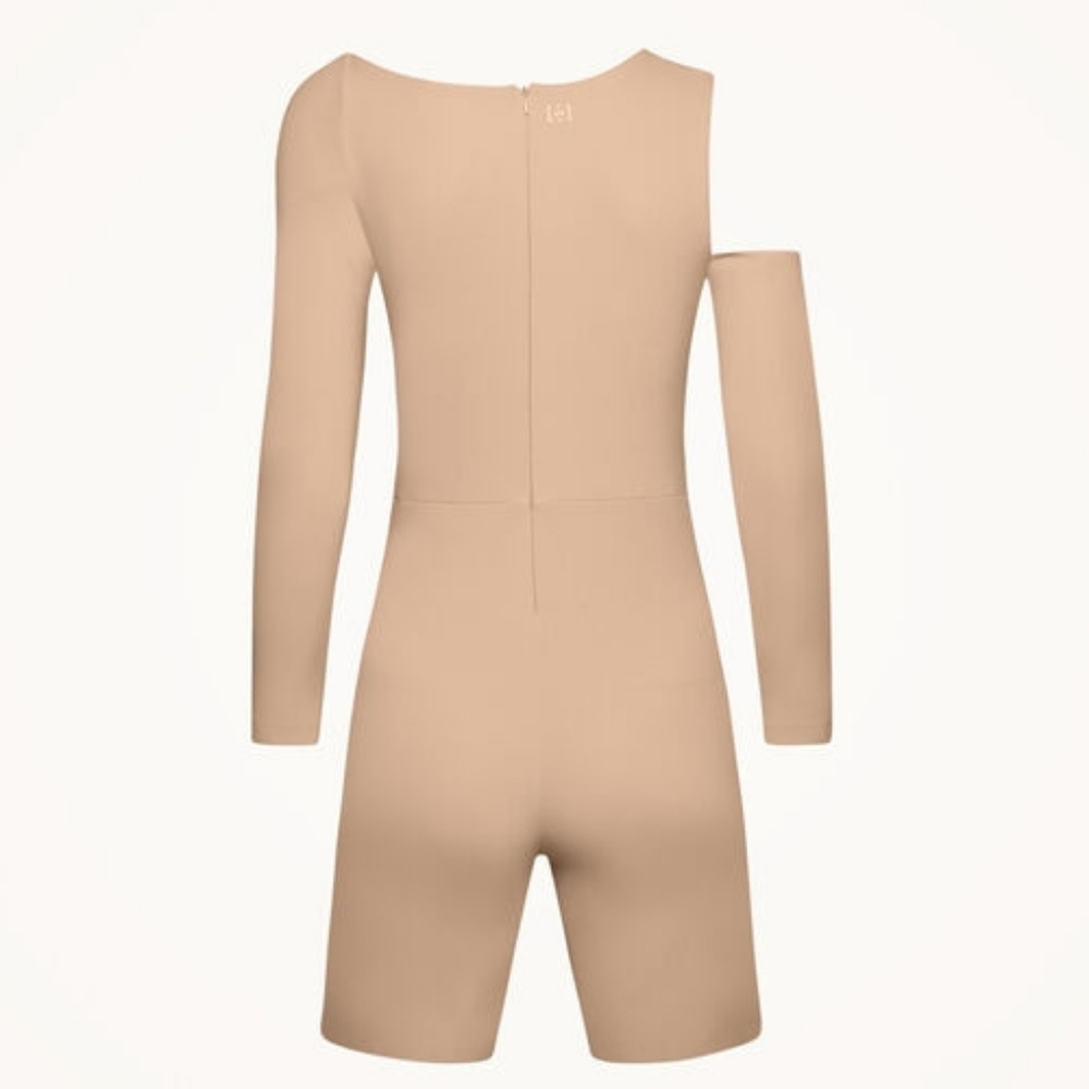NWT Wolford Almond‎ Warm Up Cutout Fitted Jumpsuit Playsuit 34 US 4 - Picture 5 of 8
